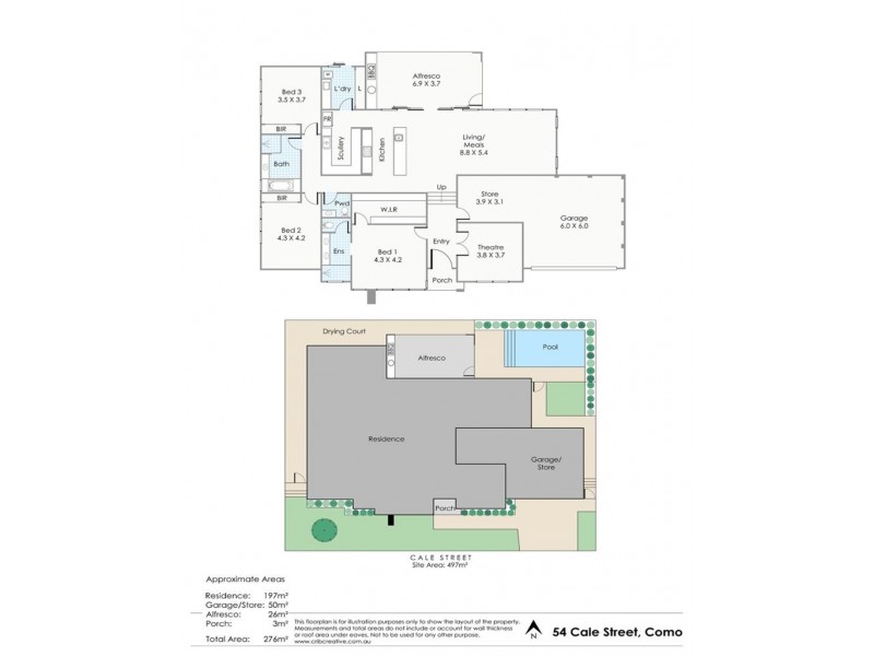 54 CALE STREET, Como WA 6152 Floorplan