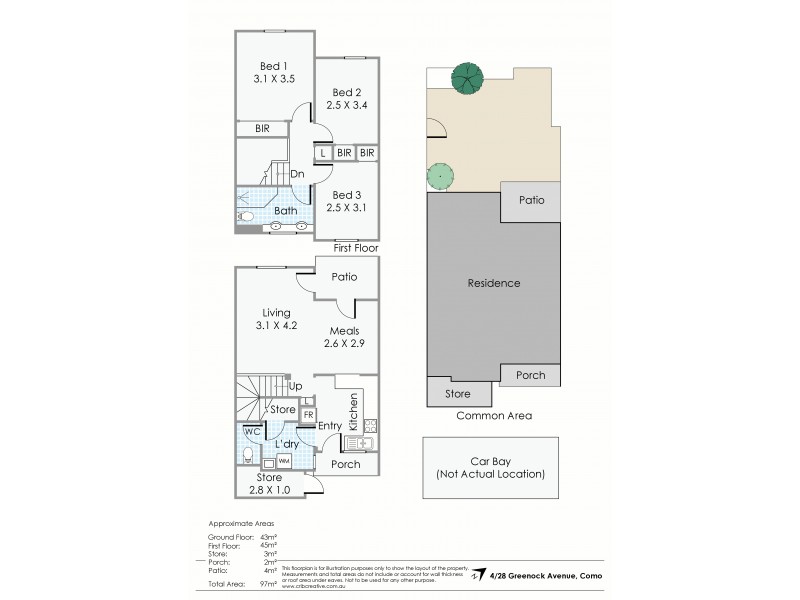4/28 Greenock Avenue, Como WA 6152 Floorplan