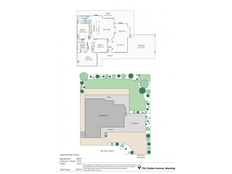 79b Cloister Ave, Manning WA 6152 Floorplan
