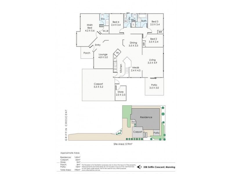 33b Griffin Crescent, Manning WA 6152 Floorplan