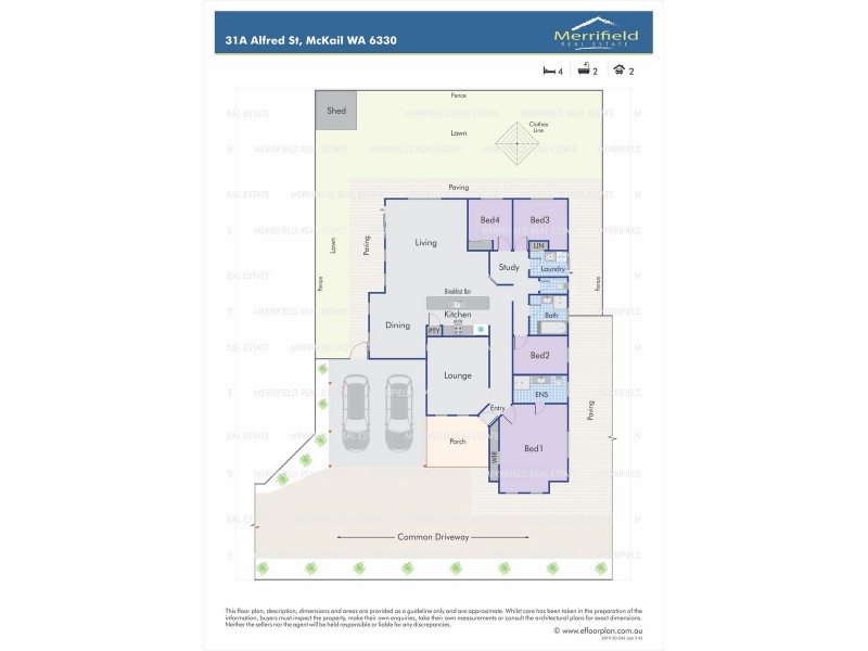 31A Alfred Street, Mckail WA 6330 Floorplan