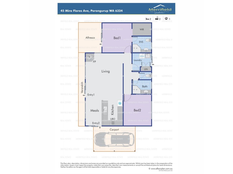 45 Mira Flores Avenue, Porongurup WA 6324 Floorplan