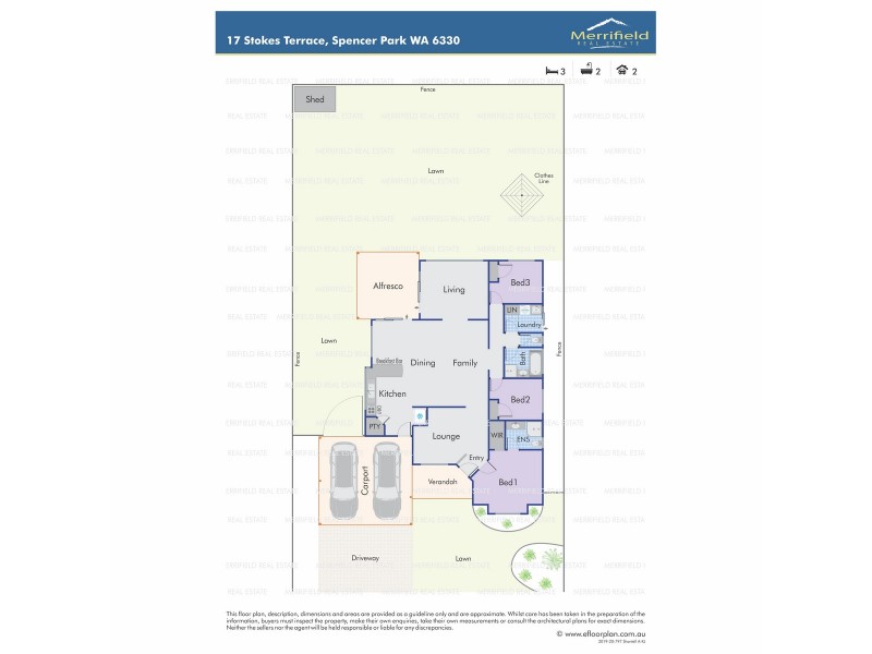17 Stokes Terrace, Spencer Park WA 6330 Floorplan