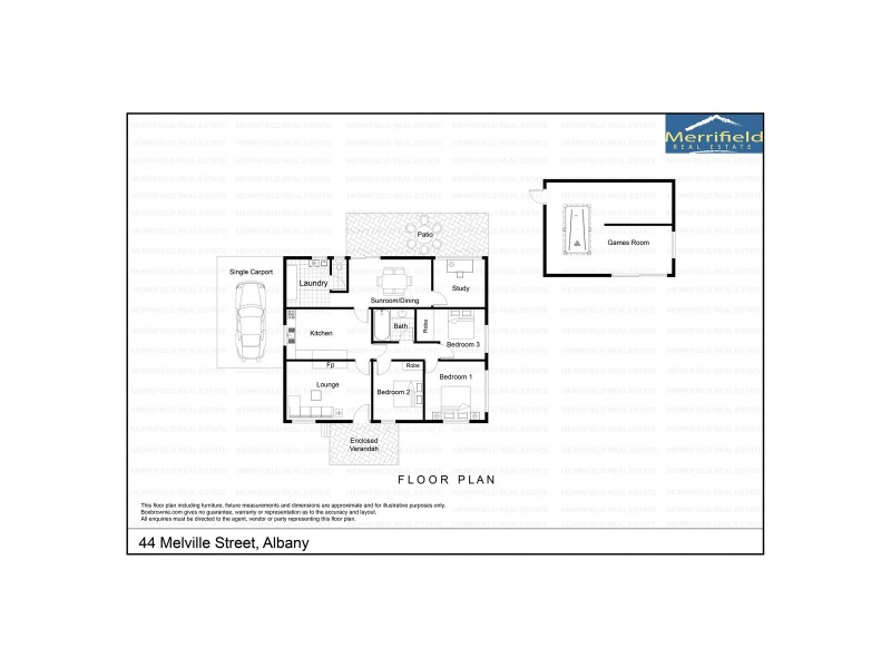 44 Melville Street, Albany WA 6330 Floorplan