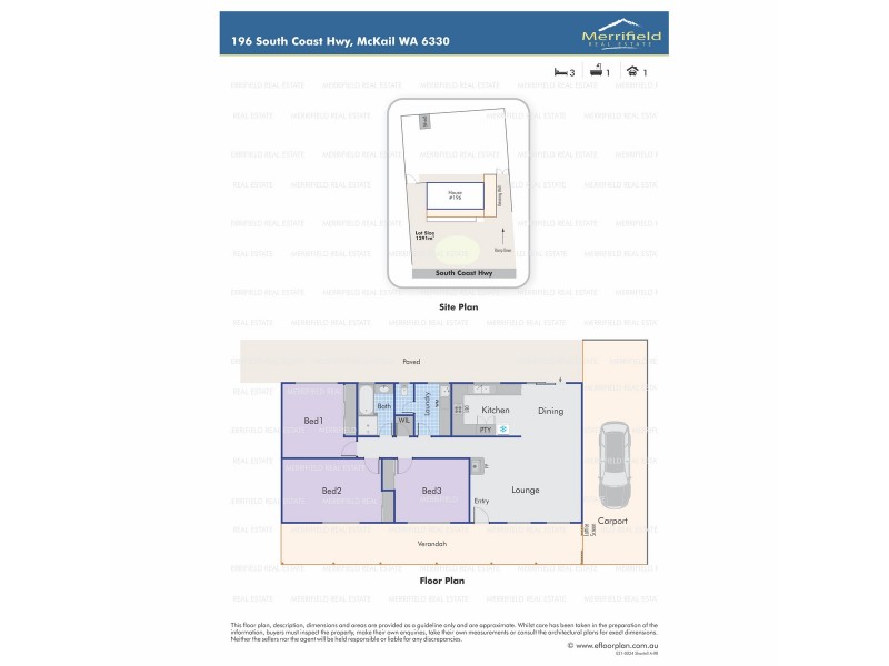 196 South Coast Highway, Mckail WA 6330 Floorplan