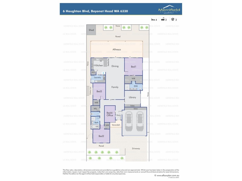 6 Houghton Boulevard, Bayonet Head WA 6330 Floorplan