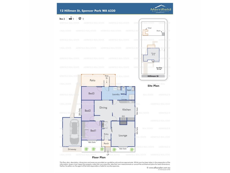 12 Hillman Street, Spencer Park WA 6330 Floorplan