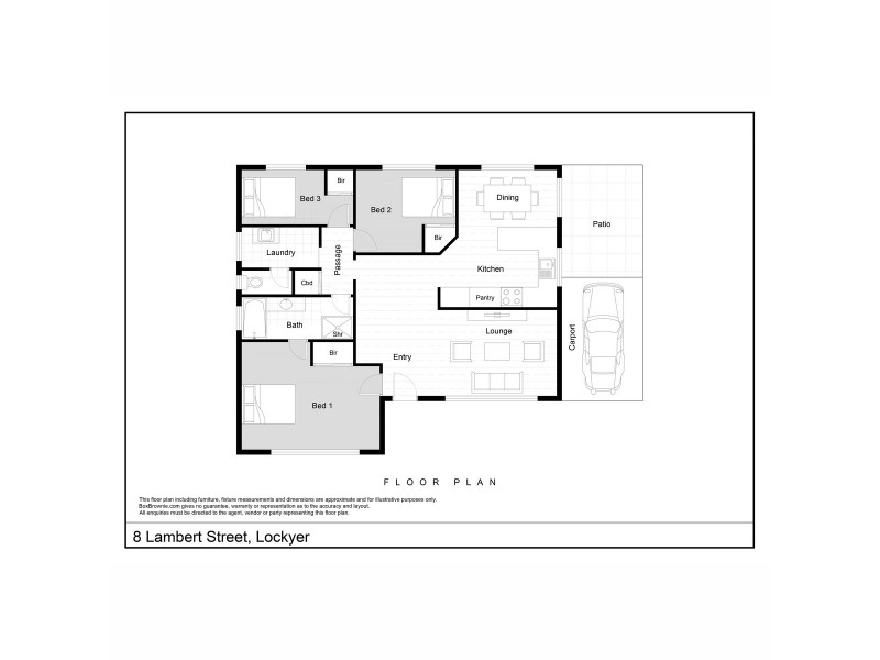 8 Lambert Street, Lockyer WA 6330 Floorplan