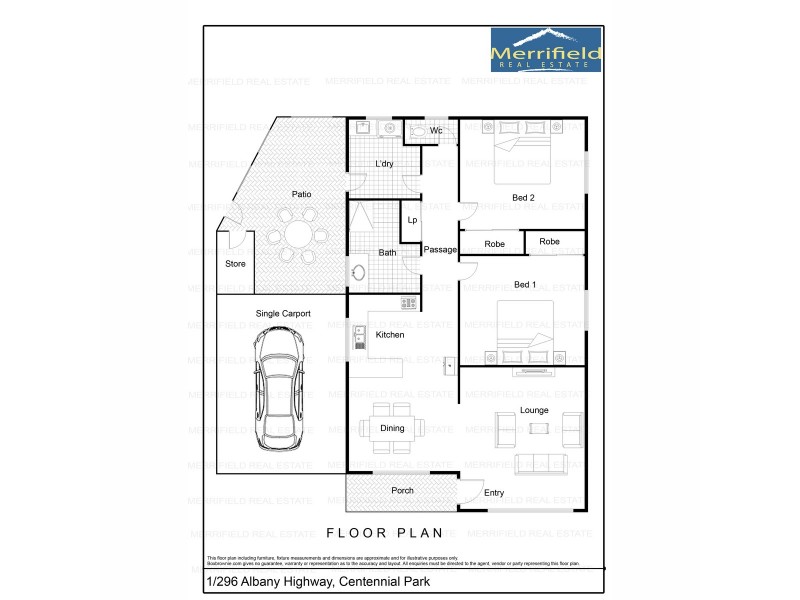 1/296 Albany Highway, Centennial Park WA 6330 Floorplan