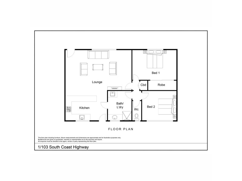 1/103 South Coast Highway, Lockyer WA 6330 Floorplan