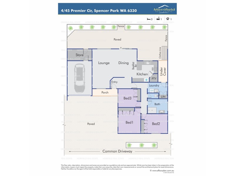 4/45 Premier Circle, Spencer Park WA 6330 Floorplan