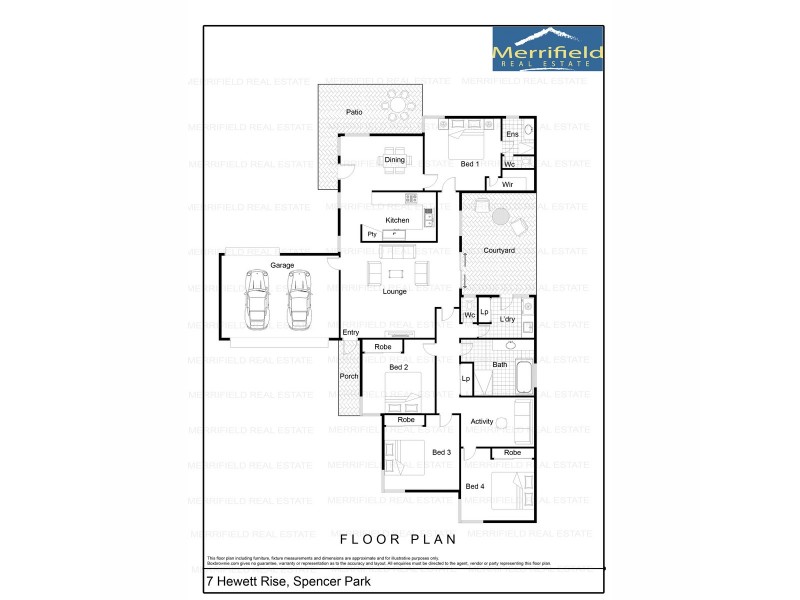 7 Hewett Rise, Spencer Park WA 6330 Floorplan