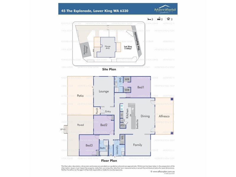 45 The Esplanade, Lower King WA 6330 Floorplan