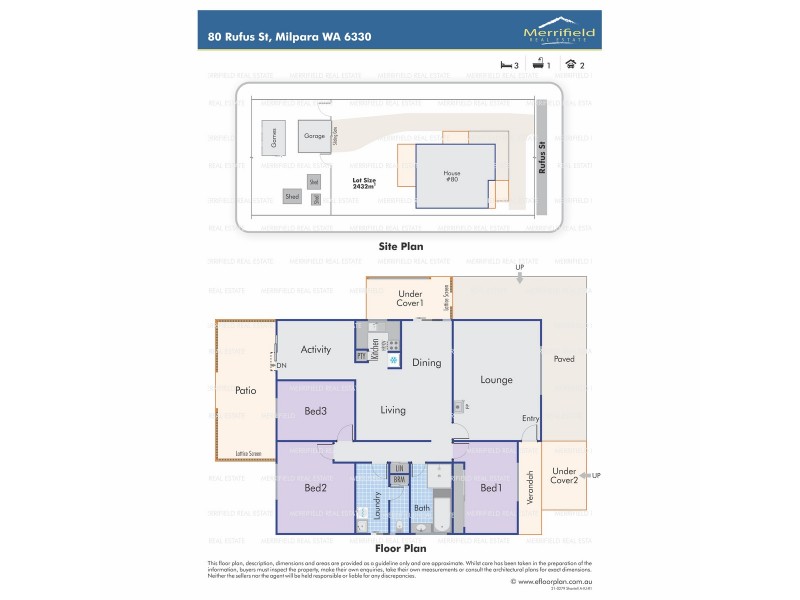 80 Rufus Street, Milpara WA 6330 Floorplan