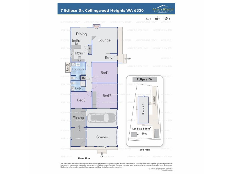 7 Eclipse Drive, Collingwood Heights WA 6330 Floorplan