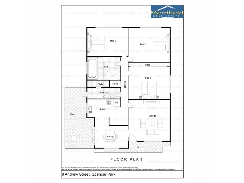 8 Andrews Street, Spencer Park WA 6330 Floorplan