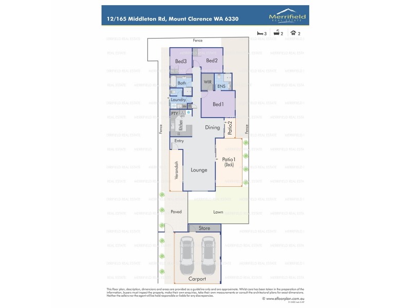 12/165 Middleton Road, Mount Clarence WA 6330 Floorplan
