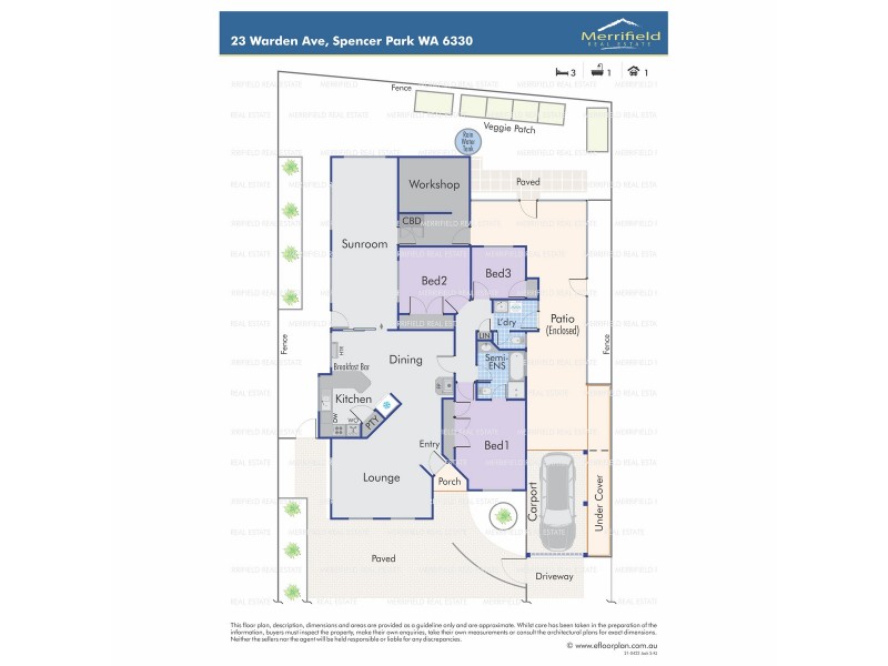 23 Warden Avenue, Spencer Park WA 6330 Floorplan