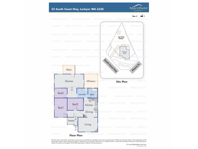23 South Coast Highway, Lockyer WA 6330 Floorplan
