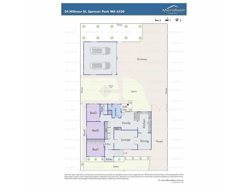 54 Hillman Street, Spencer Park WA 6330 Floorplan