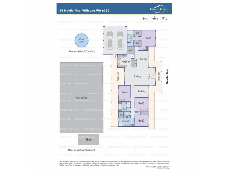 24 Nevile Rise, Willyung WA 6330 Floorplan