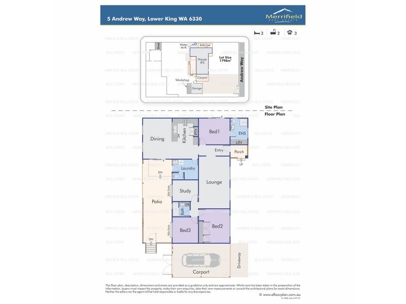 5 Andrew Way, Lower King WA 6330 Floorplan