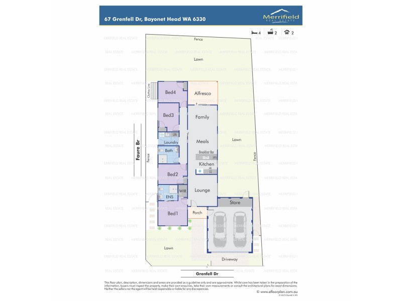 67 Grenfell Drive, Bayonet Head WA 6330 Floorplan