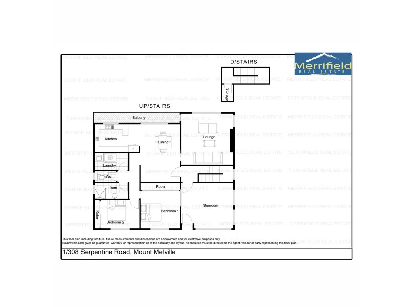 1/308 Serpentine Road, Mount Melville WA 6330 Floorplan