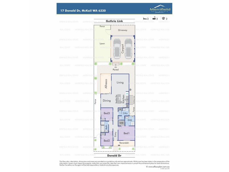 17 Donald Drive, Mckail WA 6330 Floorplan