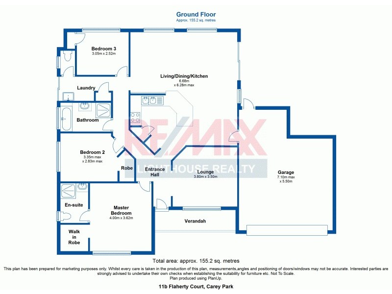11b Flaherty Court, Carey Park WA 6230 Floorplan