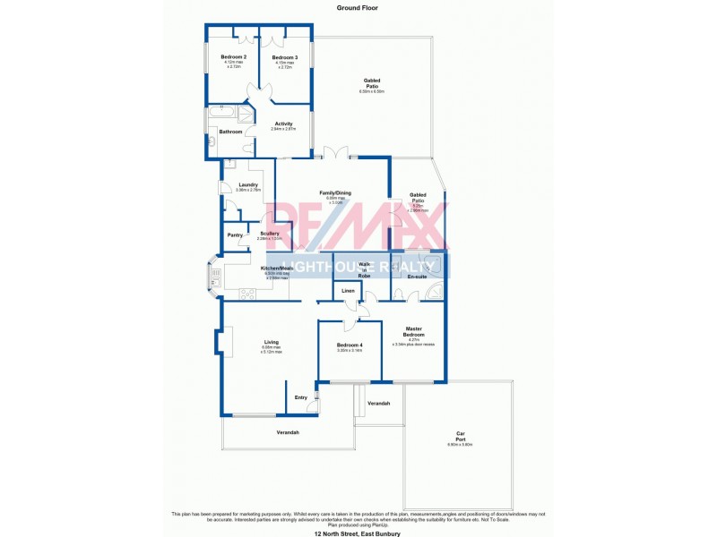 12 North Street, East Bunbury WA 6230 Floorplan