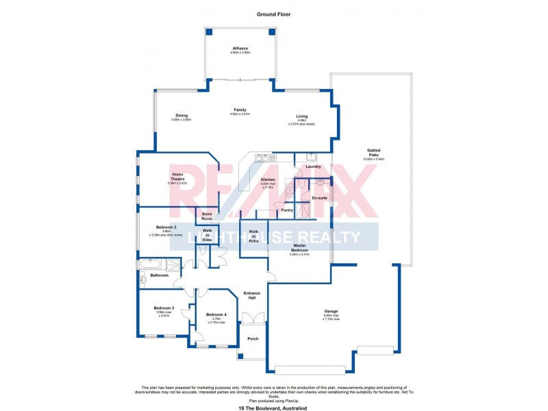 19 The Boulevard, Australind WA 6233 Floorplan