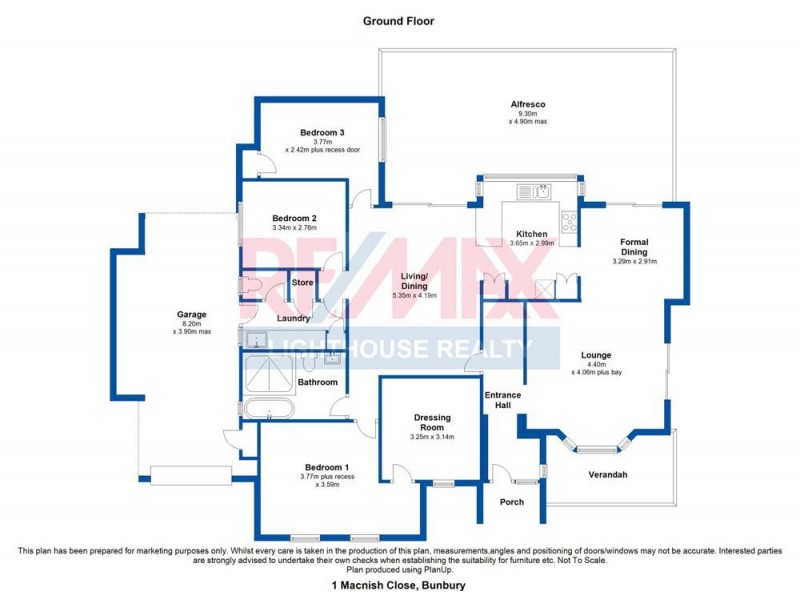 1 Macnish Close, Bunbury WA 6230 Floorplan