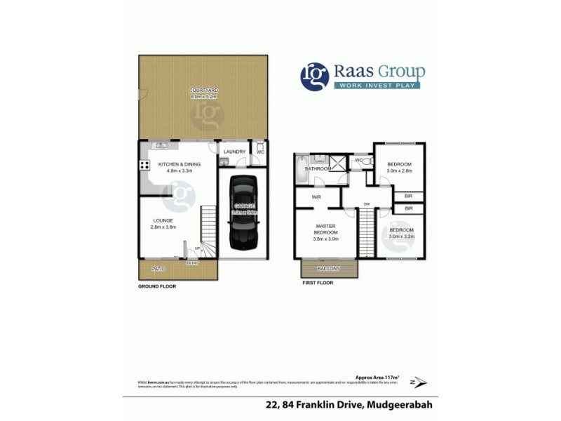 22/84 Franklin Drive, Mudgeeraba QLD 4213 Floorplan