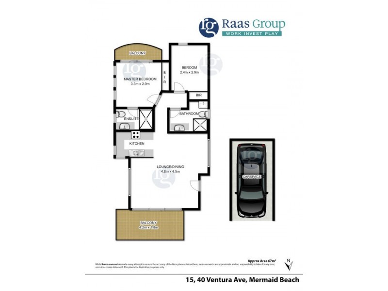15/40-44 Ventura Road, Mermaid Beach QLD 4218 Floorplan
