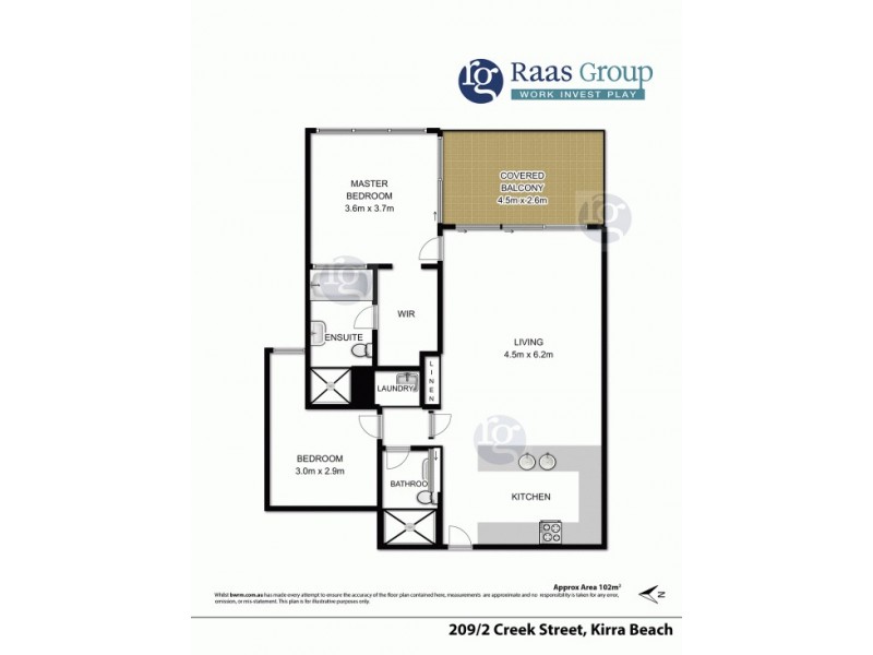 209/2 Creek Street, Kirra QLD 4225 Floorplan