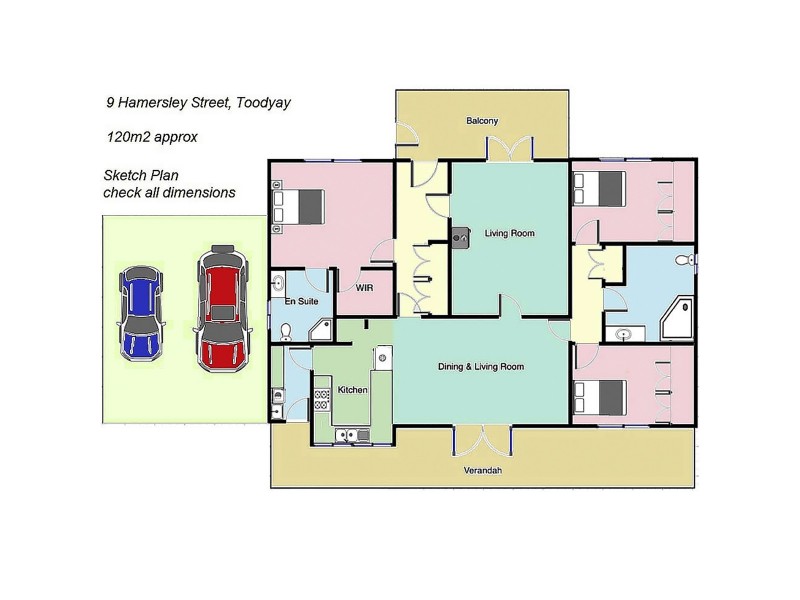 9 Hamersley Street, Toodyay WA 6566 Floorplan