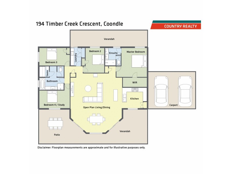 194 Timber Creek Crescent, Coondle, Toodyay WA 6566 Floorplan