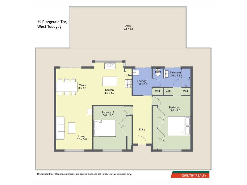 75 Fitzgerald Terrace, Toodyay WA 6566 Floorplan