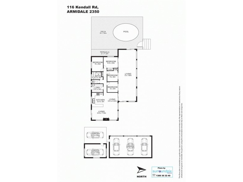 116 Kendall Road, Invergowrie NSW 2350 Floorplan