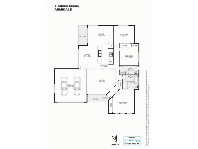 7 Albion Close, Armidale NSW 2350 Floorplan