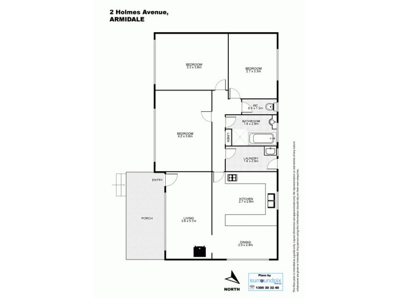 2 Holmes Avenue, Armidale NSW 2350 Floorplan