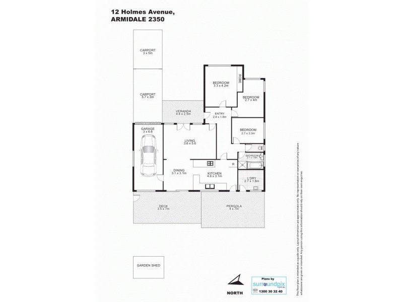 12 Holmes Ave, Armidale NSW 2350 Floorplan