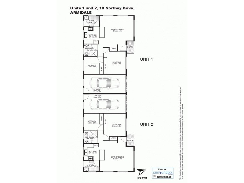 1-2/18 Northey Drive, Armidale NSW 2350 Floorplan