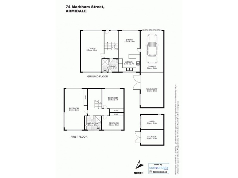 74 Markham Street, Armidale NSW 2350 Floorplan