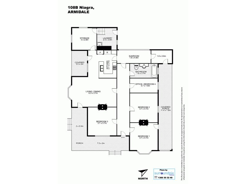 108 Niagara Street, Armidale NSW 2350 Floorplan