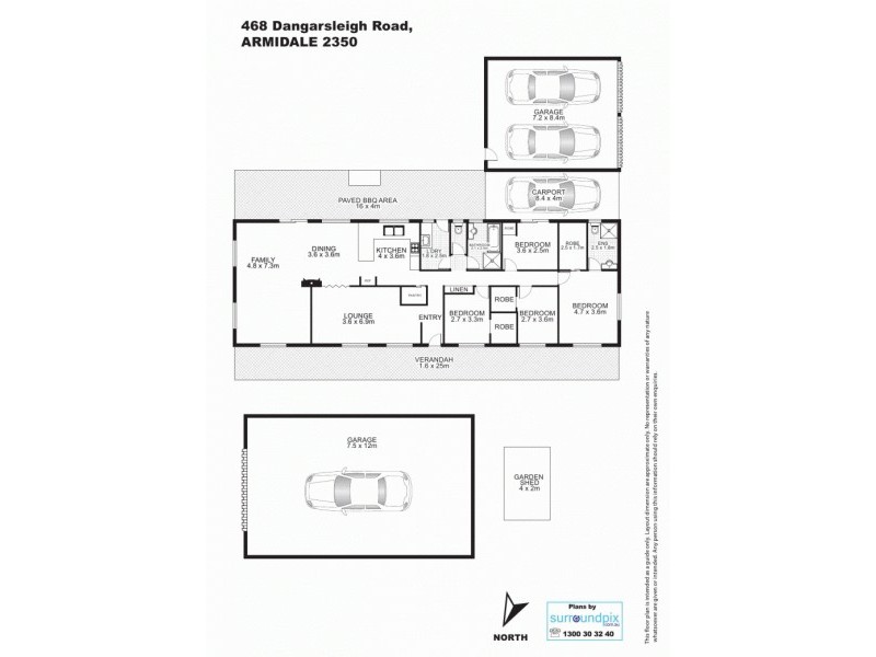 468 Dangarsleigh Road, Armidale NSW 2350 Floorplan