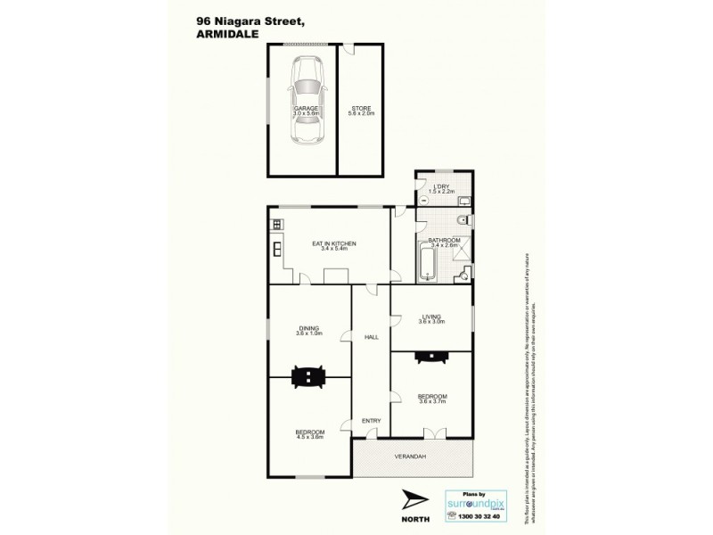 96 Niagara Street, Armidale NSW 2350 Floorplan