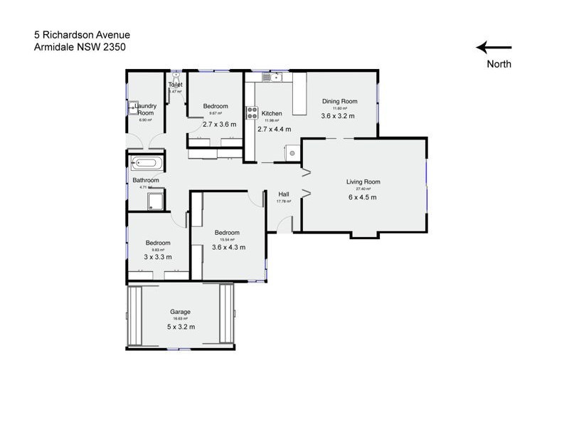 5 Richardson Avenue, Armidale NSW 2350 Floorplan