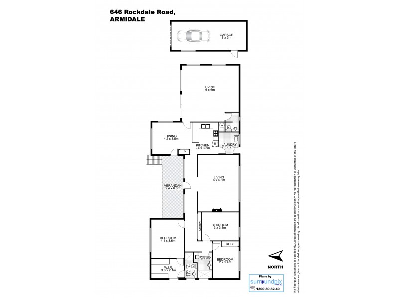 646 Rockvale Road, Armidale NSW 2350 Floorplan
